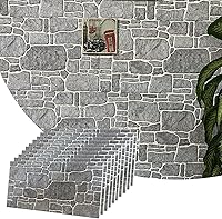 Vista 17 de Dundee Deco Paneles de Pared 3D - Revestimiento Gris Carbón con Aspecto de Piedra, Paneles de Pared con Revestimiento de Espuma de Poliestireno