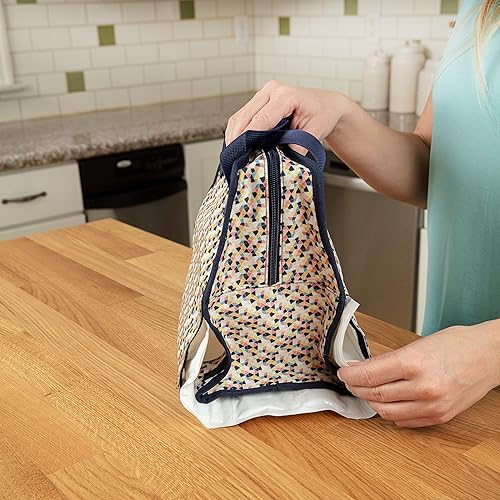 Miniatura 2 de Dr. Brown's Bolsa de viaje con aislamiento para biberones, almacena hasta 6 biberones, multicolor geométrico, sin BPA