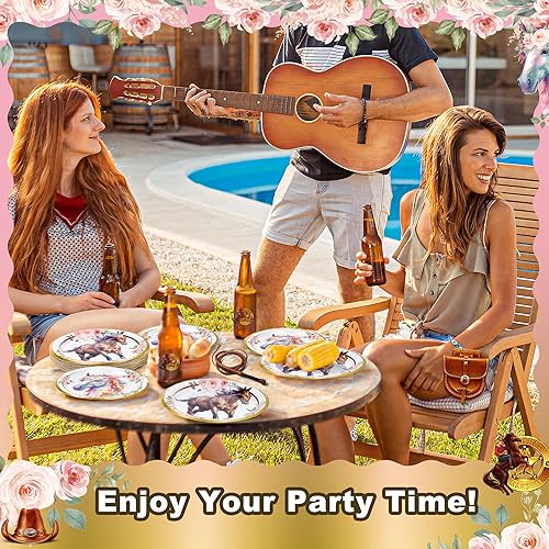 Miniatura 5 de LMJUNZZ 60 platos de papel coloridos desechables de colores para fiestas, rojo, amarillo, azul, rosa, verde, platos de 7 y 9 pulgadas para cena,