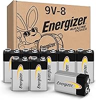 Vista 1 de Energizer Baterías alcalinas de 9 voltios (paquete de 8), baterías alcalinas de 9 V de larga duración
