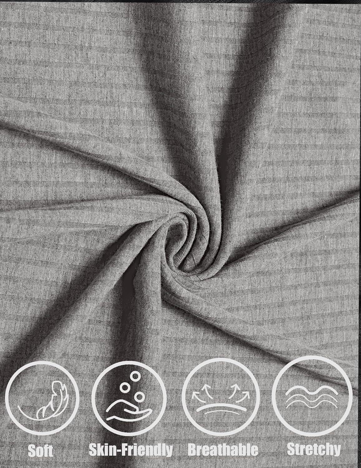 COOFANDY Men's Workout Tank Top Ribbed Knit Sleeveless Gym Muscle T Shirts Bodybuilding Tee - Image 5