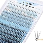 Individual Lashes Cluster Large Tray 240pcs Individual Lashes 0.07mm 10D/20D D Curl Mix 8-16mm Cluster Lashes Natural Lash Cluster Soft&Lightweight DIY Eyelash Extension By GEMERRY(10D/20D-D, 8-16)