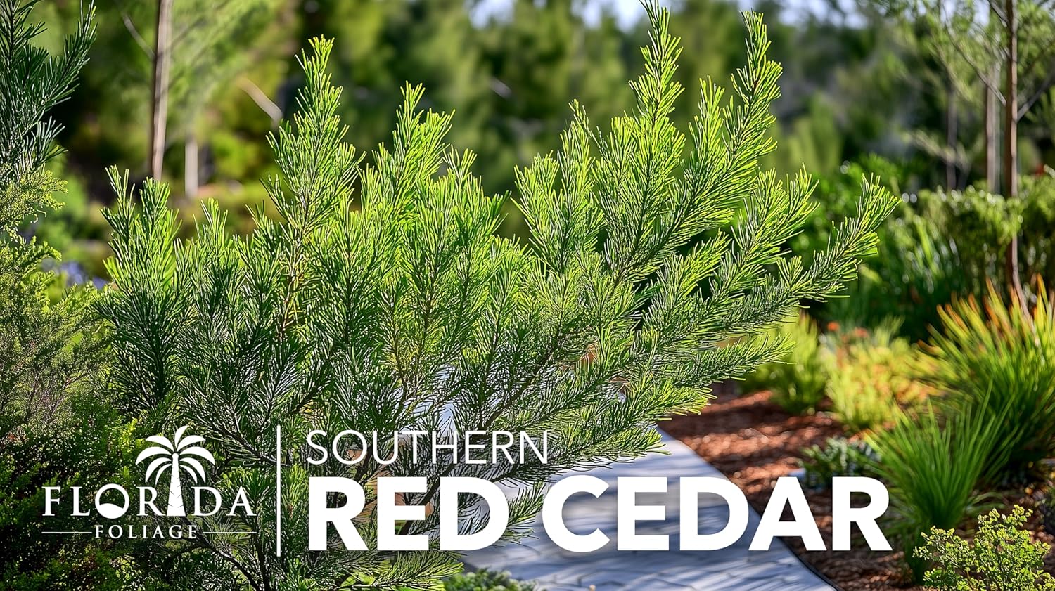 Southern Red Cedar Tree | 10 Live Plants | Juniperus virginiana Silicicola | Fast Growing Evergreen Hardy Trees