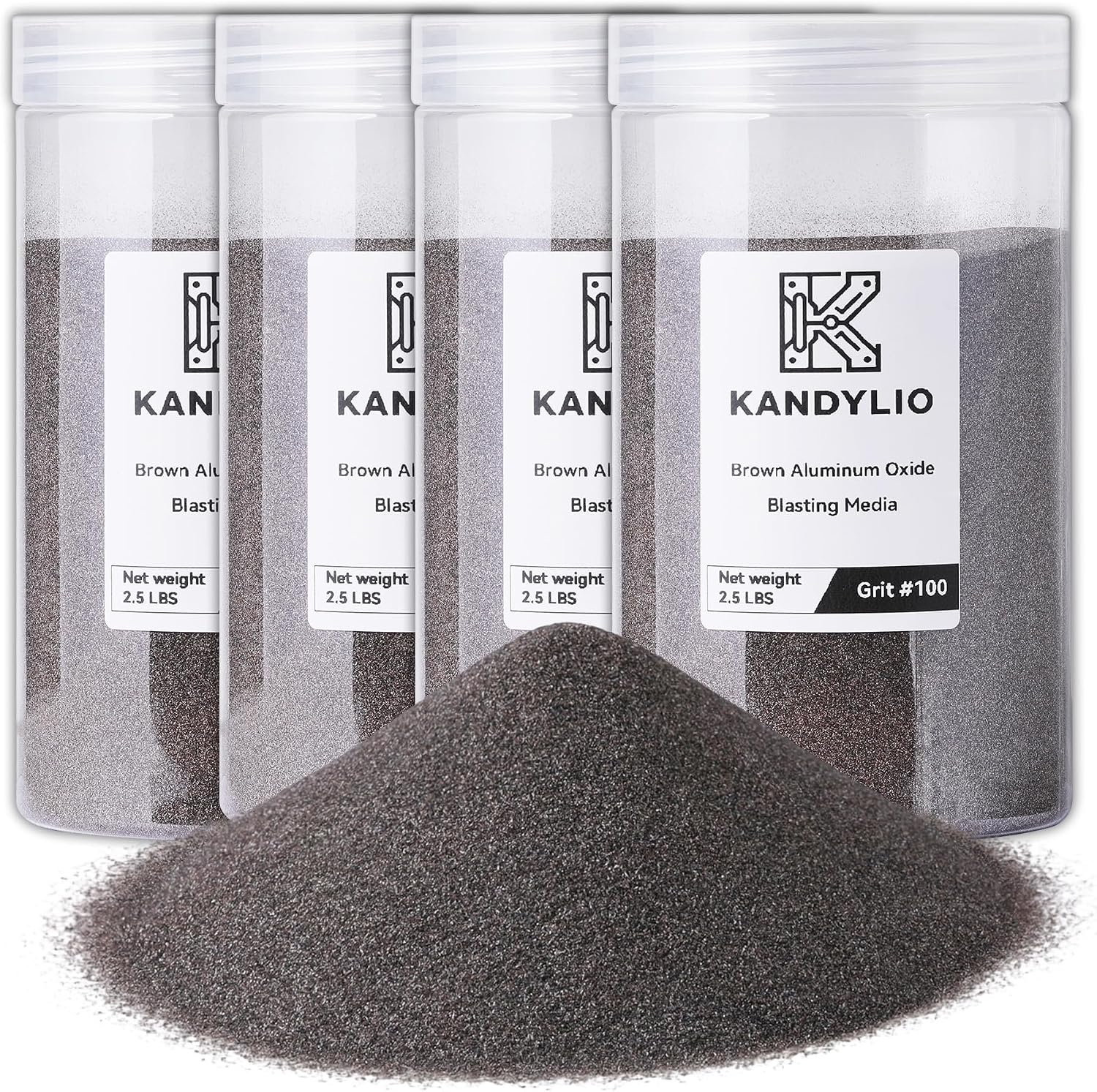 #80 Grit Aluminum Oxide Blasting Media for All Media Blasters | 2.5 Pounds,Premium Grade,Abrasive Sandblasting Media Grit,for Auto Rust Removal & Metal Polishing & Paint Stripping