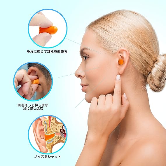 Amazon Catmute 耳栓 睡眠できる耳栓 アラームが聞こえる 再利用可能 最強遮音値38db ノイズキャンセリング 警報 沈黙 水泳 いびき 飛行機作業研究デイリーケース小さめ いろいろなカラー Catmute 耳栓