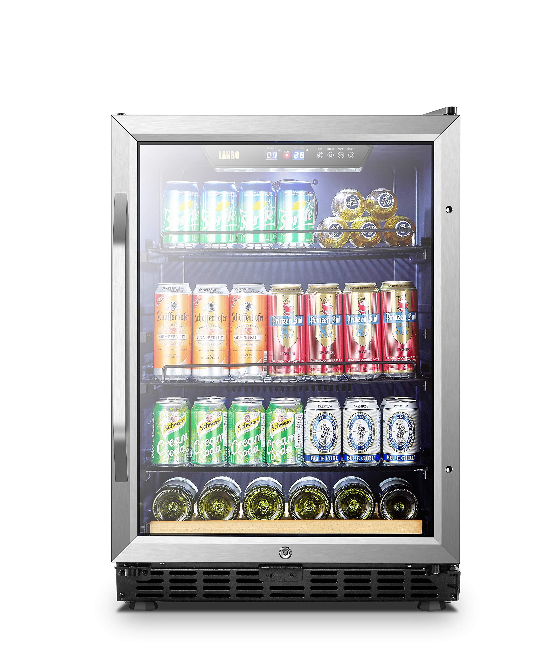 Lanbo Beverage Refrigerator, 110 Cans 6 Bottles Built-in Compressor Drink Fridge | Fridge.com