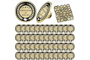 48 Pieces Employee of the Month Lapel Pins 1.38 Inch Employee Service...