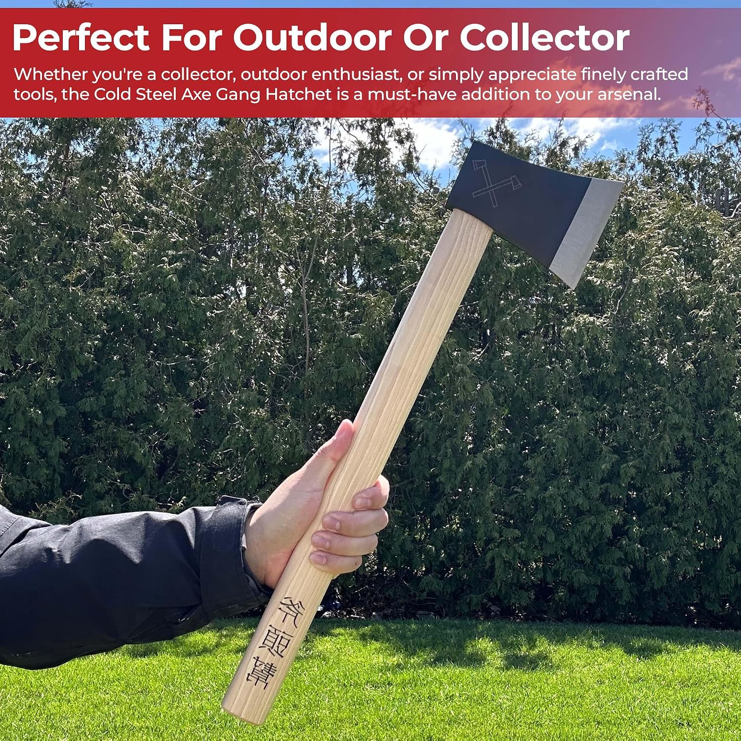 Cold Steel Axe Gang Hatchet - Premium Throwing & Chopping Tool (20")