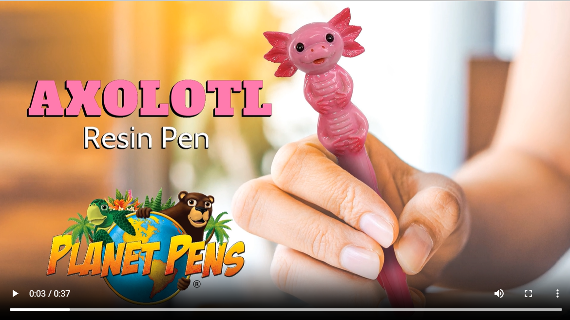 Amazon.com : Planet Pens Axolotl Novelty Pen - Cute Funny Pens for