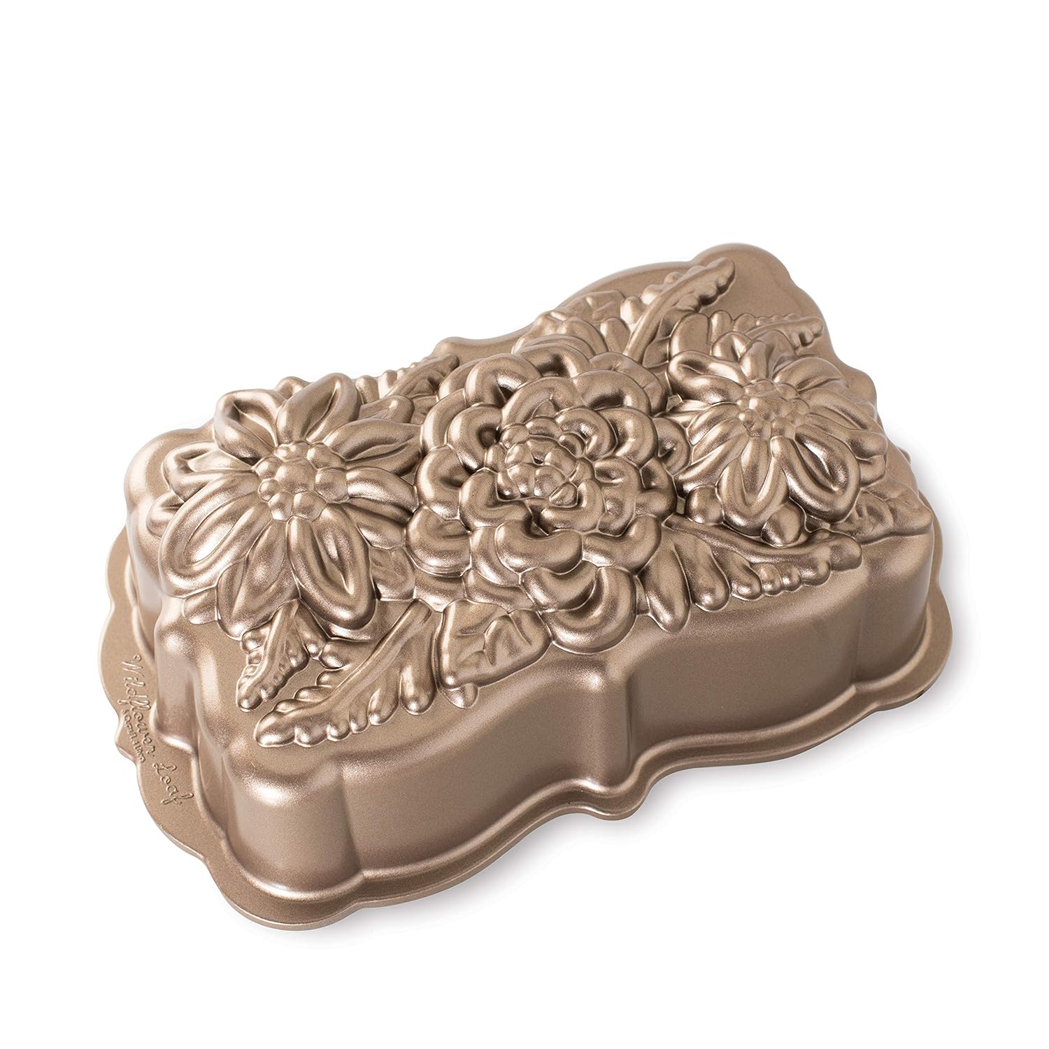 Nordic Ware Wildflower Loaf Pan 6-Cup Toffee