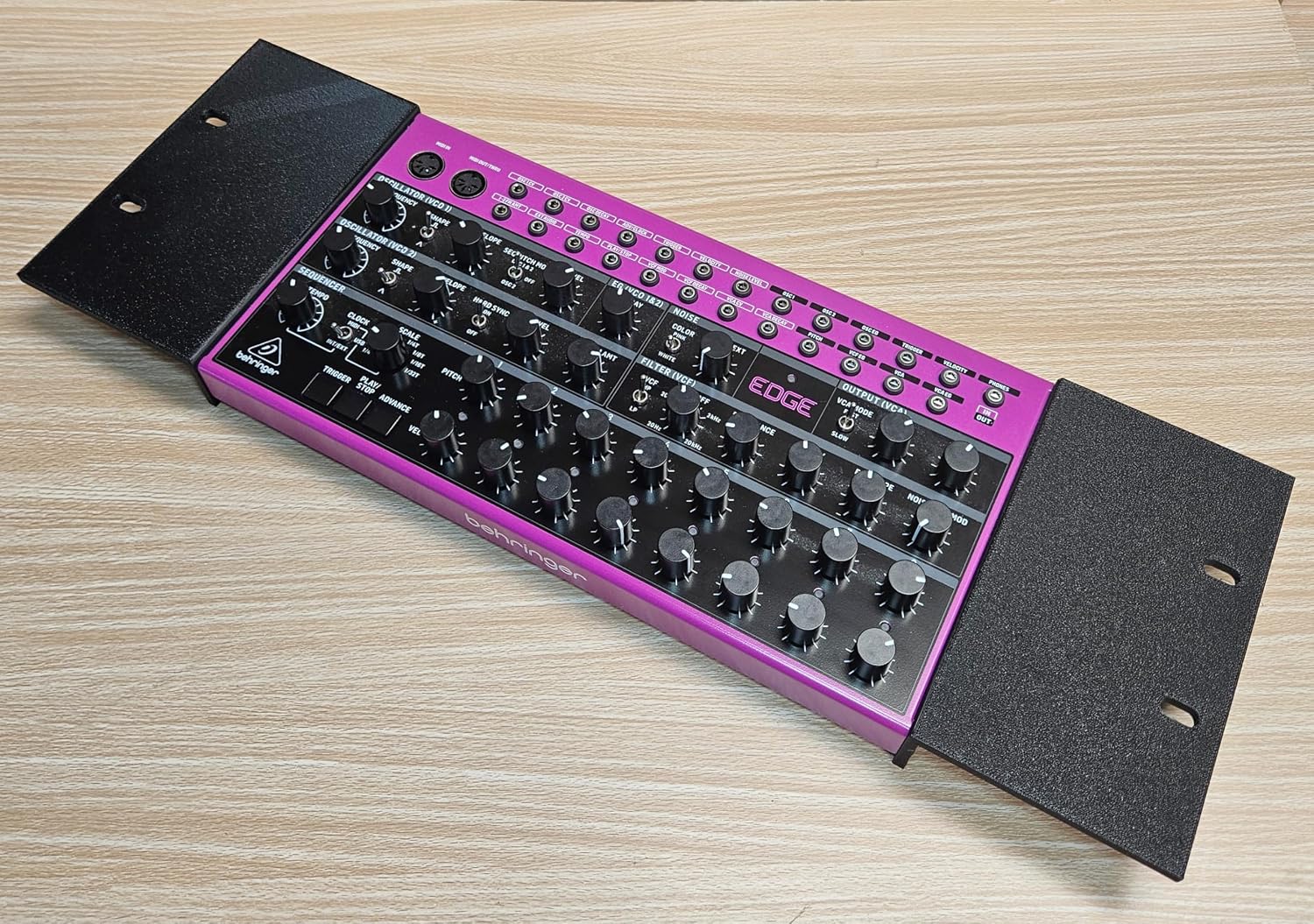 Mounting Ears For 19" Studio Rack Fits Behringer Crave Edge Grind Spice Synthesizer - Made in USA