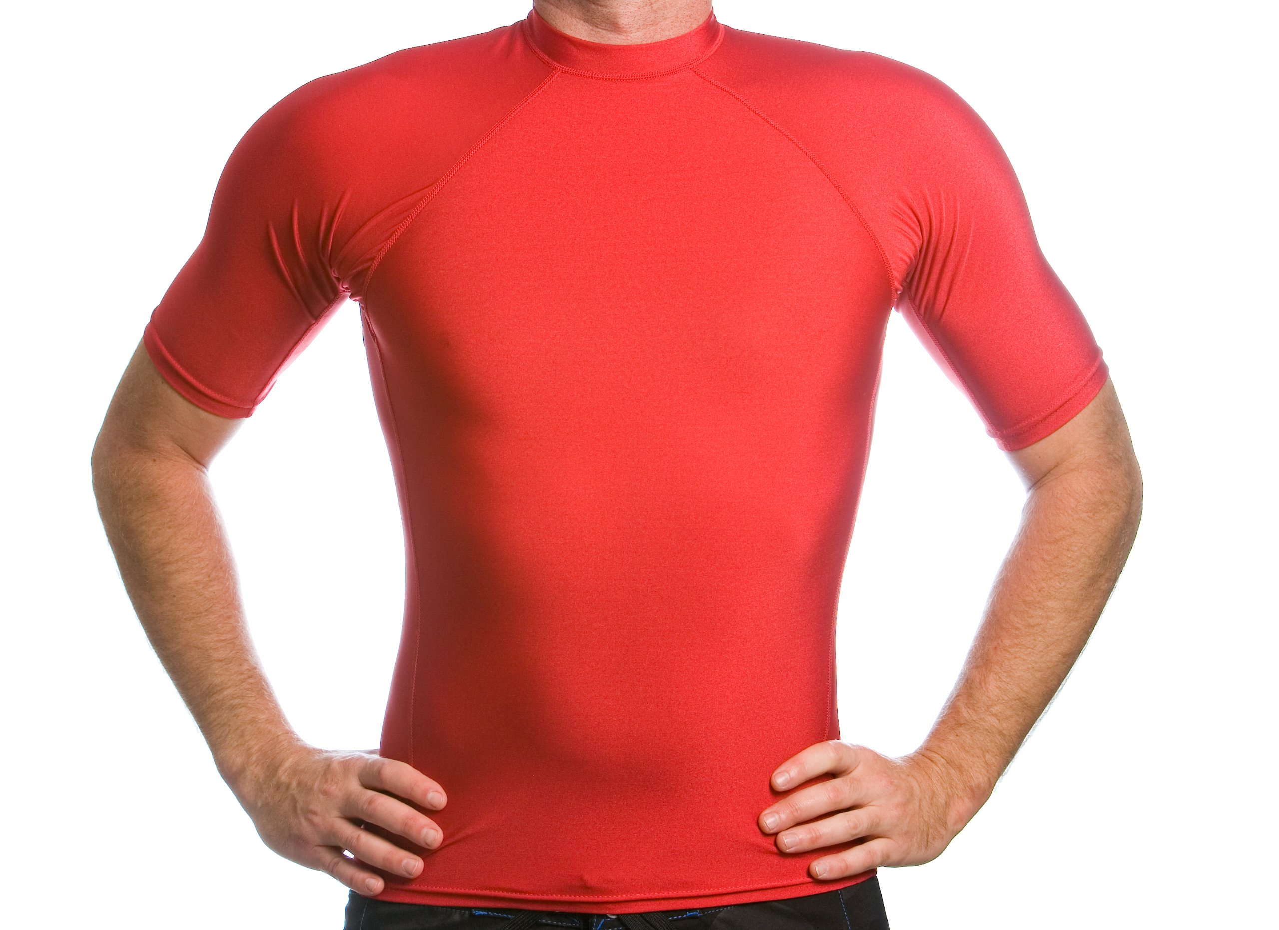 Beach Depot Men's Rash Guard | Short Sleeve SPF 50+ Swim Shirt | Made in USA