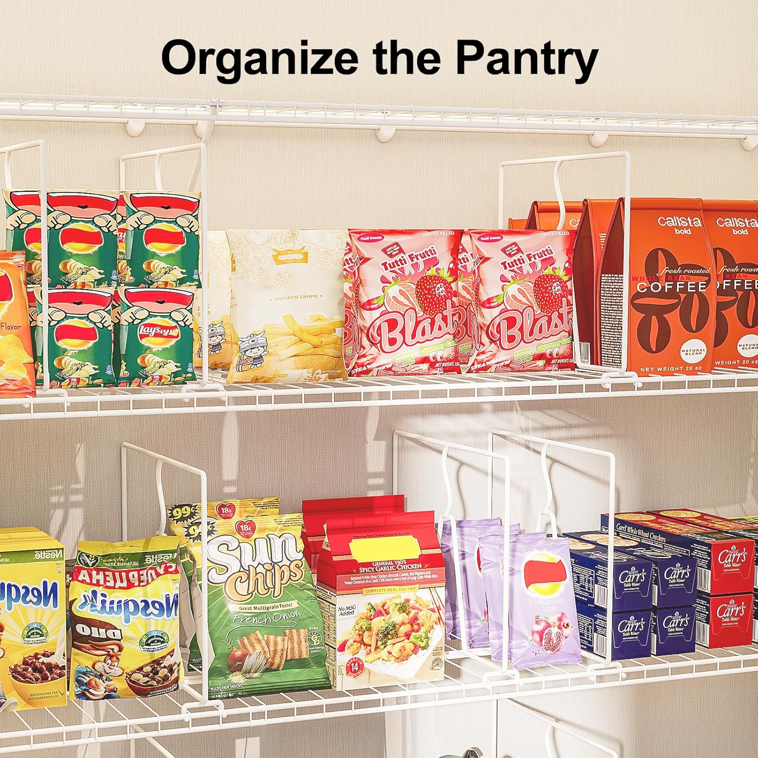 Wire Shelf Dividers for Closet: Tall 12 Pack 12-Inch Deep Adjustable Organizer for Shelves,Metal Rack Separator for Clothes, Purses & Bags，No Tool