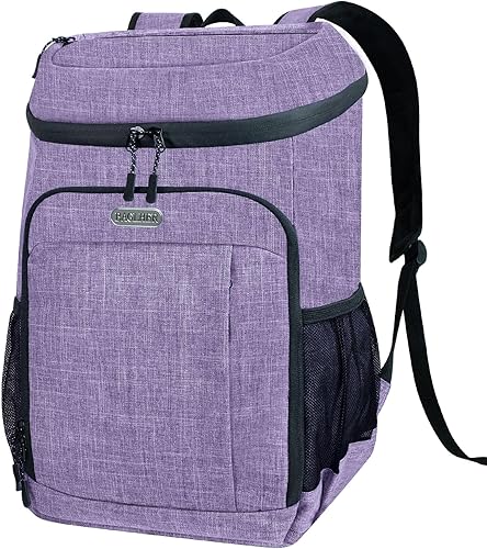 BAGLHER Mochila Nevera Térmica Ligera Aislada - 30 Latas, A Prueba de Fugas para Almuerzo, Picnic, Senderismo, Viajes de Campamento