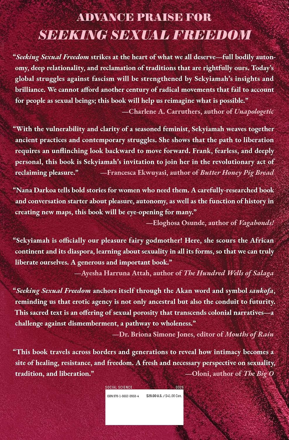 Seeking Sexual Freedom: African Rites, Rituals, and Sankofa in the Bedroom