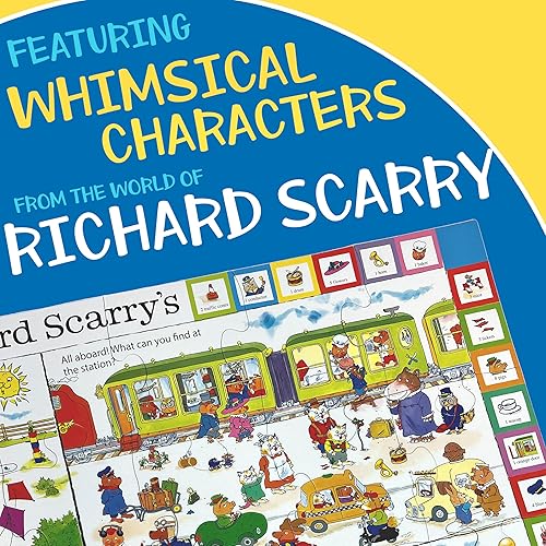 Miniatura 7 de Richard Scarry Busytown Busytown - Rompecabezas de piso gigante, aprende encontrando objetos ocultos de cuatro escenas clásicas de los libros más