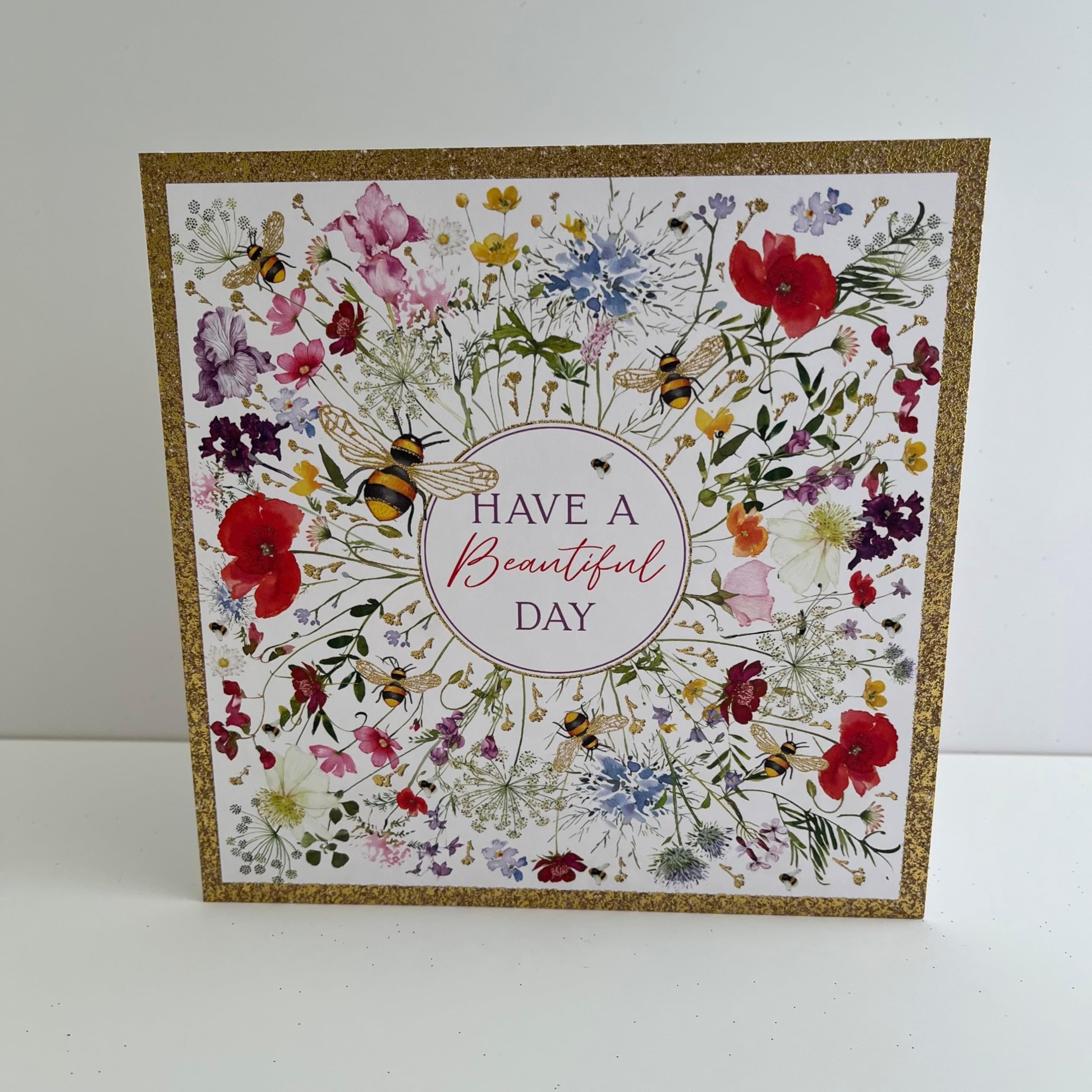 Abacus Cards General Female Blank/Birthday Card - 'Streamside Planting' Flowers & River Walk - Eco-Friendly & Recyclable - From The BBC Gardeners' World Range - View #2