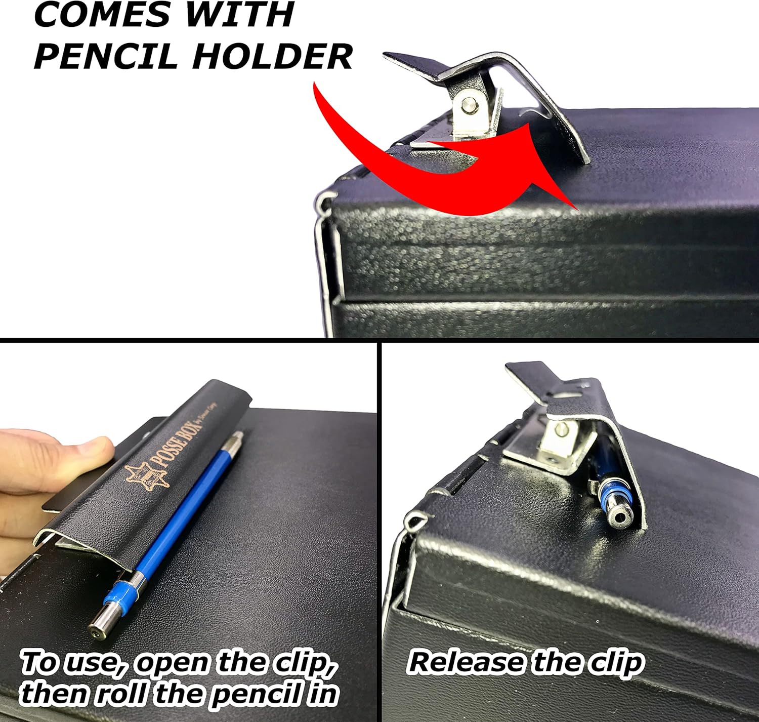 Posse Box Posse - Box Bottom Open - Black - PB37C-BV