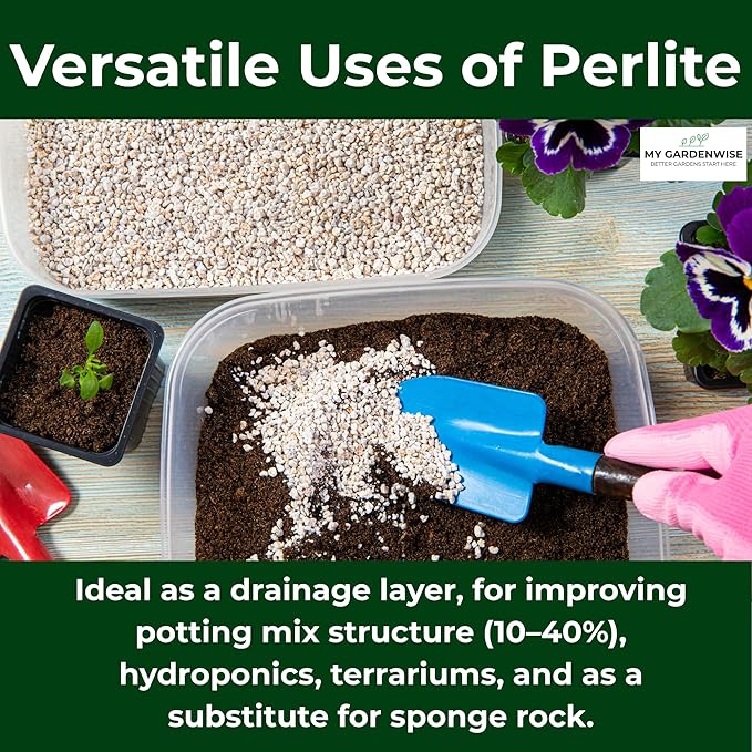 Perlita para Plantas GARDENWISE, Granulado Grueso, 5 Cuartos miniatura 5