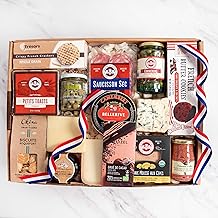 igourmet French Gourmet Premier Gift Basket - A French Cuisine Lover's Dream Gift Box Featuring French Cheeses, Meats, and delicacies.