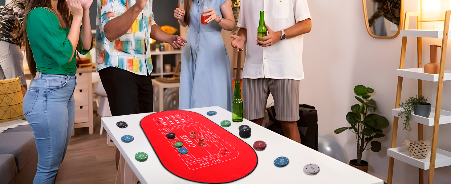 Craps Table Rug Mini Craps Table Mat
