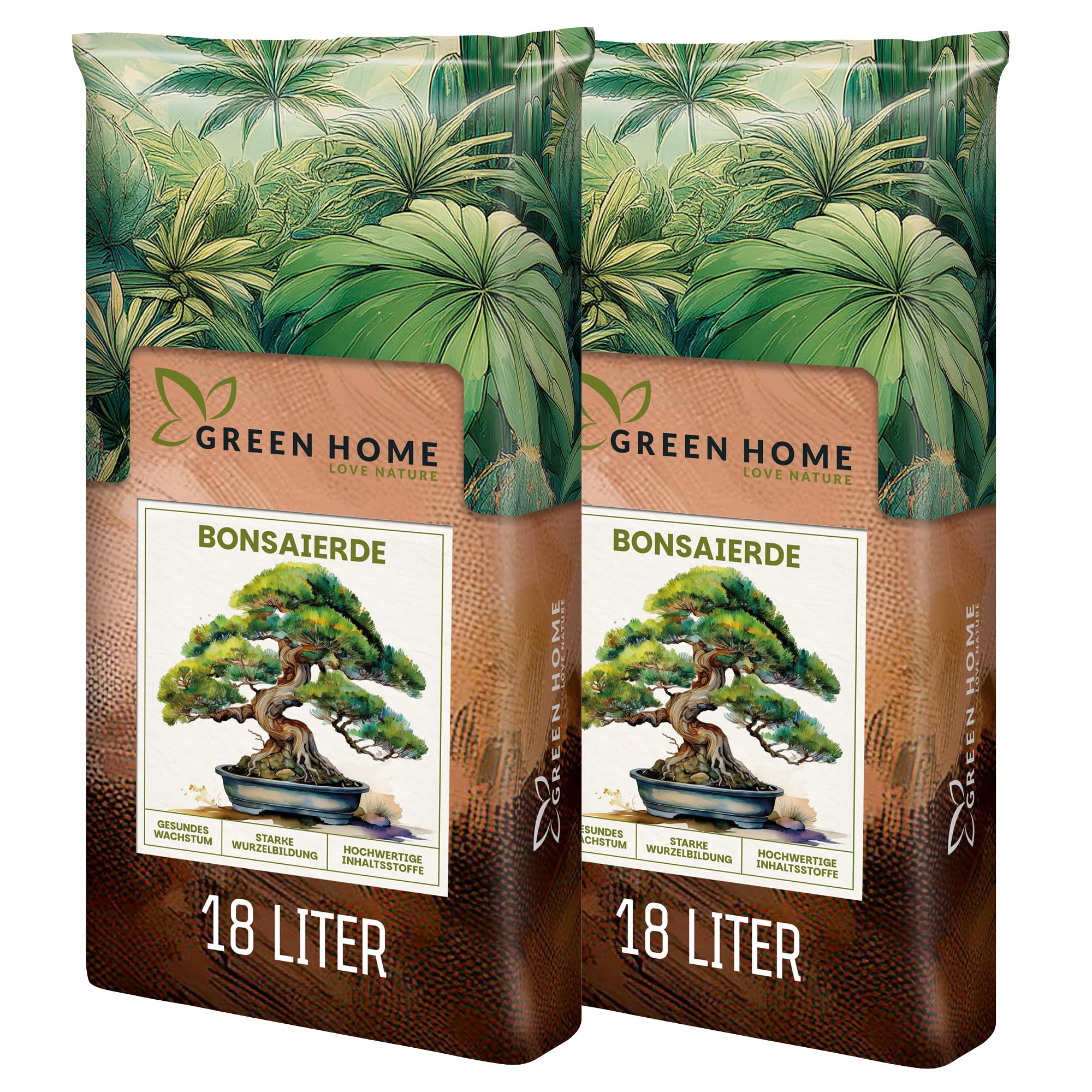 Green Home Bonsai Erde 36L  Hochwertige Bonsaierde fr gesunde Wurzeln &  optimale Drainage  Spezialmischung mit Perlit, Kokosfasern & Rindenhumus   Ideal fr Indoor & Outdoor Bonsai : Amazon.de: Garten