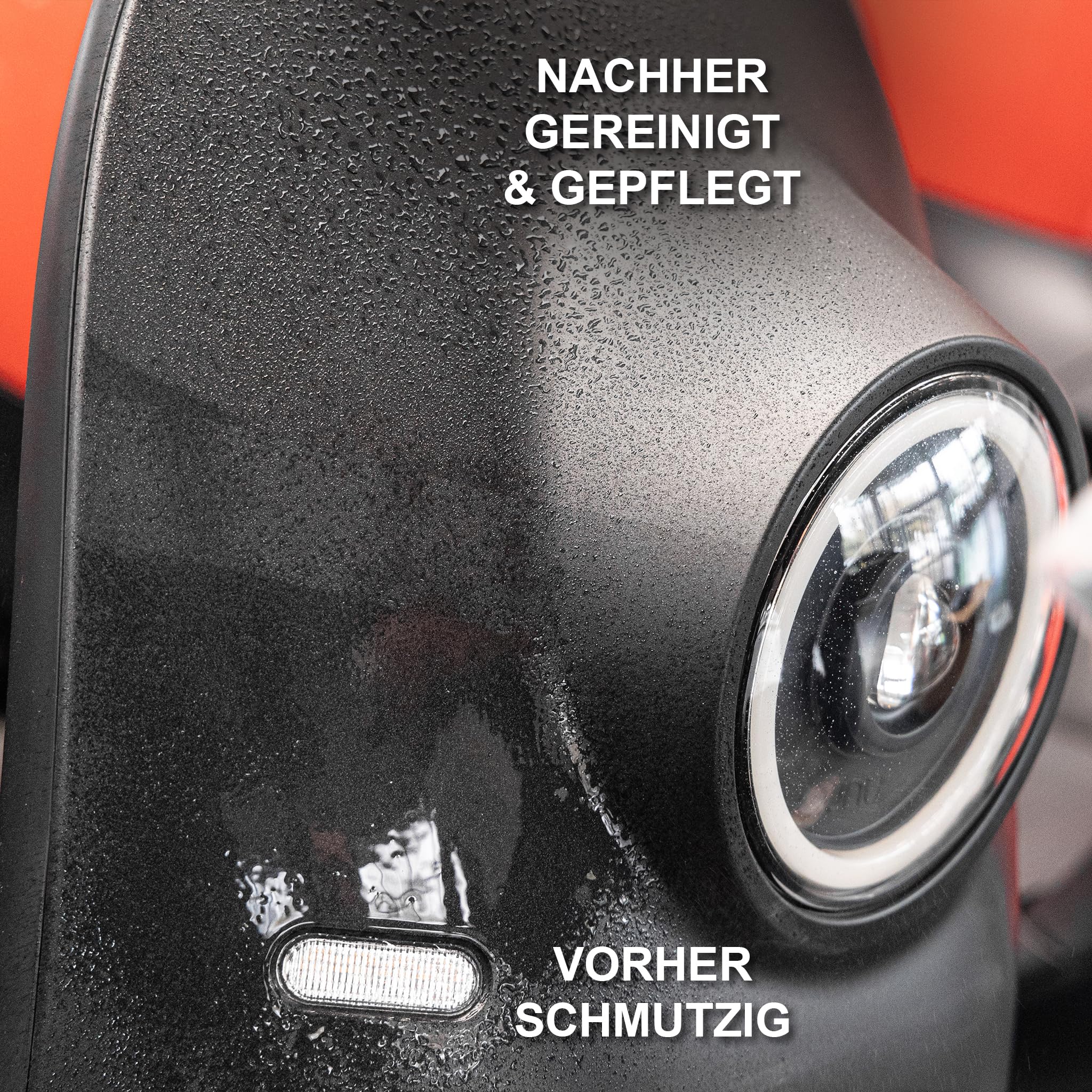 Auto Mattlack Reinigungs- & Pflege-Set Medium | 1L Shampoo Konzentrat, 500ml Mattlack Pflege mit Versiegelung (Detailer), 500 ml Matt Intensiv Reiniger + 2 Mikrofasertücher