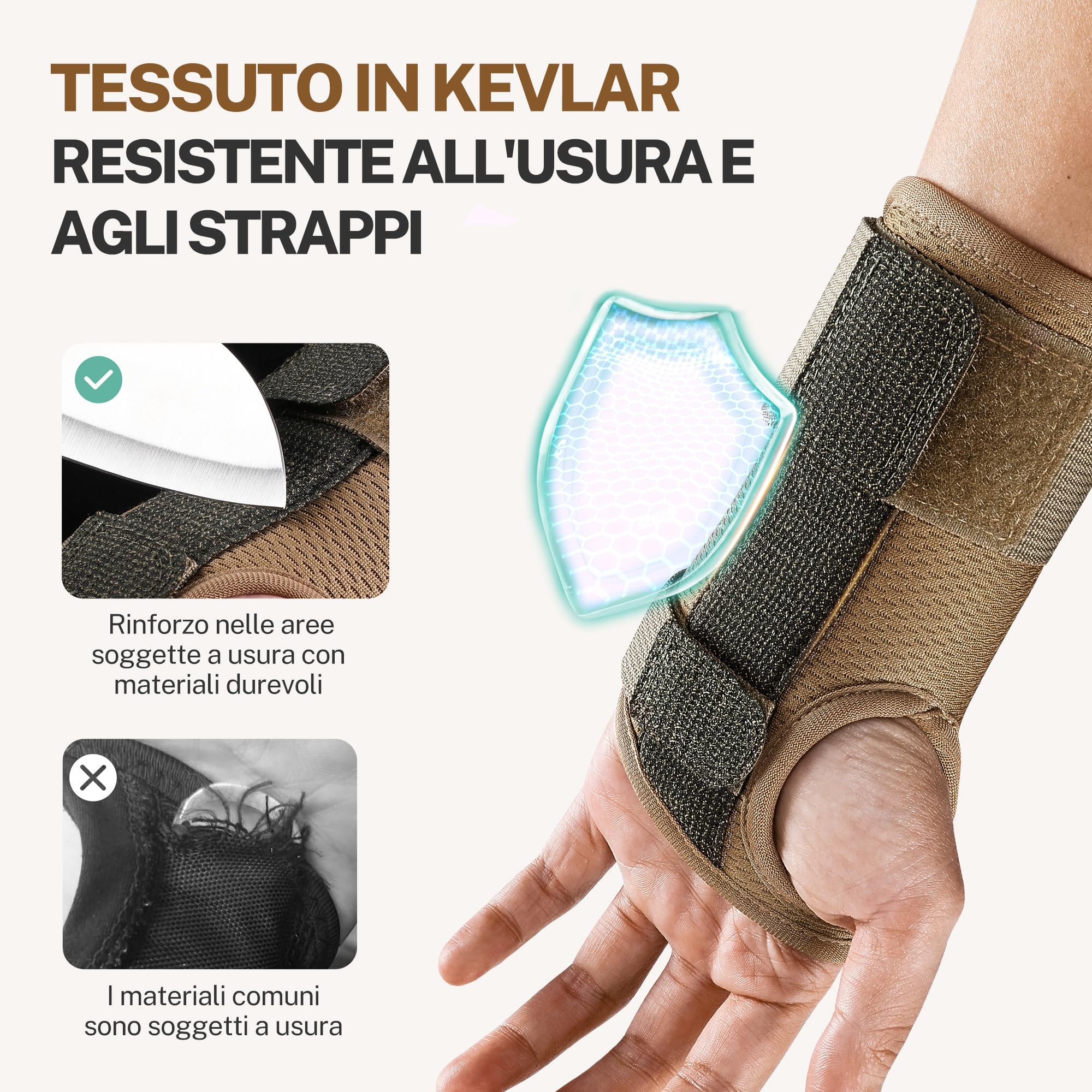 Fitomo Tutore Polso Destro con Apertura Morbida del Pollice, Polsiera Tendinite per Tunnel