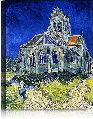 Miniatura 1029 de A&T ARTWORK The Starry Night de Vincent Van Gogh. Tamaño del marco: 36 x 30 pulgadas, tamaño de la imagen: 30 x 24 pulgadas, reproducciones clásicas