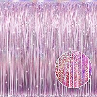 Vista 69 de GOER - Cortinas de tiras metálicas/oropel para fiestas, telón de fondo para fotos, cumpleaños, graduaciones, Año Nuevo, bodas, de 3.2 x 9.8 pies