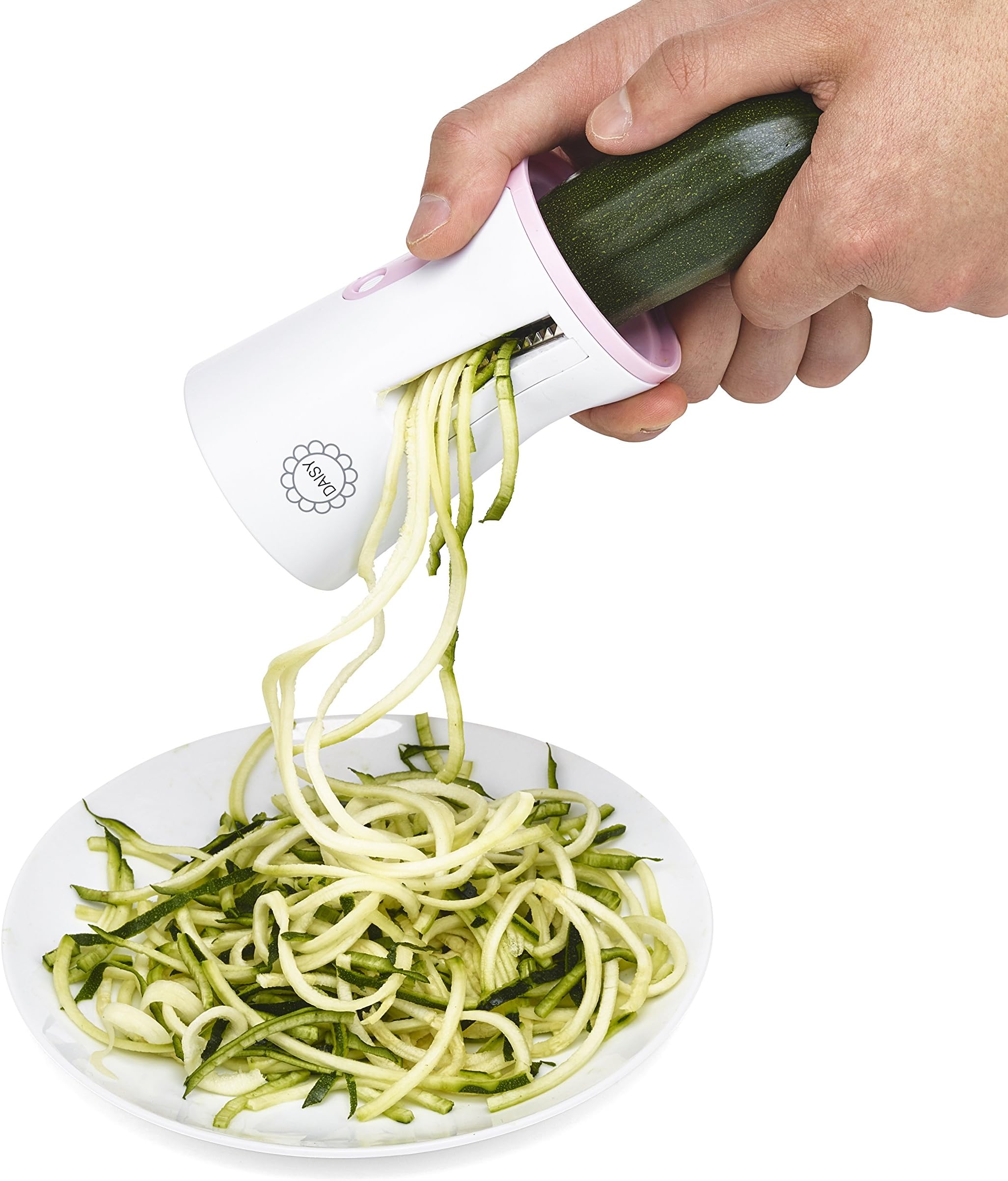 Premium Zucchini Courgetti Pasta Maker Vegetable Spiralizer Spiral Slicer With Adjustable Steel Blades. Perfect For Low-Carb And Keto Diets