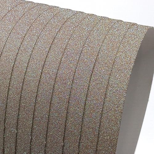 Miniatura 33 de YZH Crafts - Papel de cartulina con purpurina, sin desprendimiento, papel para manualidades y proyectos de bricolaje, papel brillante para hacer