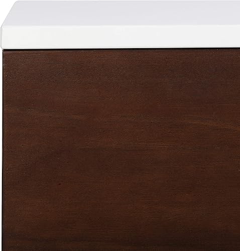 Miniatura 46 de SAFAVIEH Genevieve - Soporte de TV para pantalla plana de hasta 65 pulgadas, acabado lavado en blanco y negro, gabinete de almacenamiento moderno de