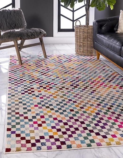 Amazon.com: Rugs.com Theia Collection Rug – 8' x 10' Multi Medium Rug ...