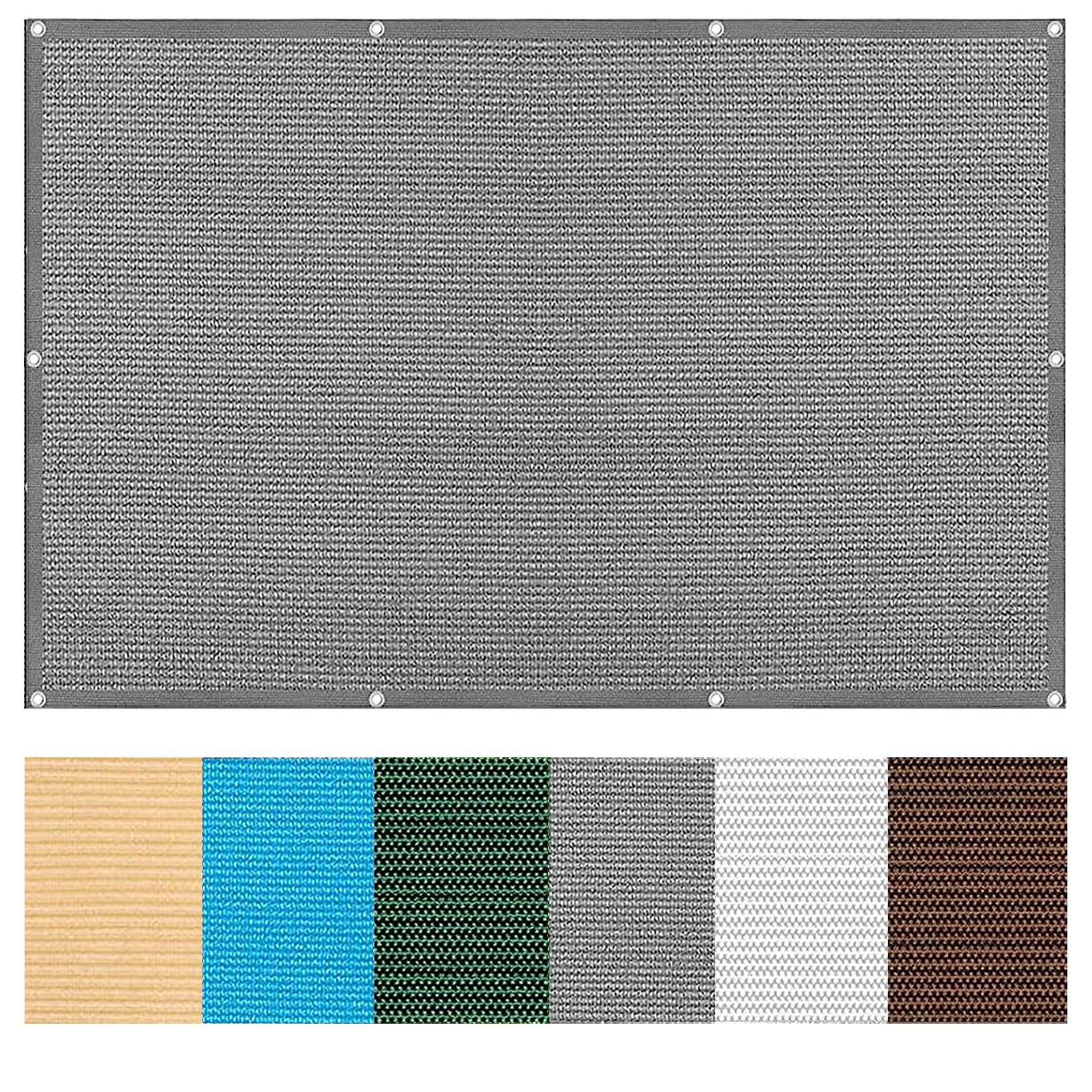 Voile d'ombrage gris haut de gamme 4,5 x 4,5 m avec œillets