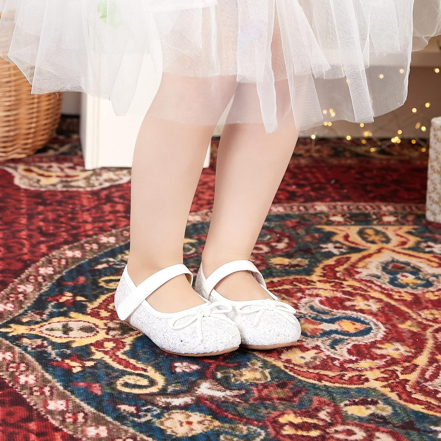 Otter MOMO Toddler/Little Girls Mary Jane Ballerina Flats Shoes Slip-on School Party Dress Shoes - Image 5