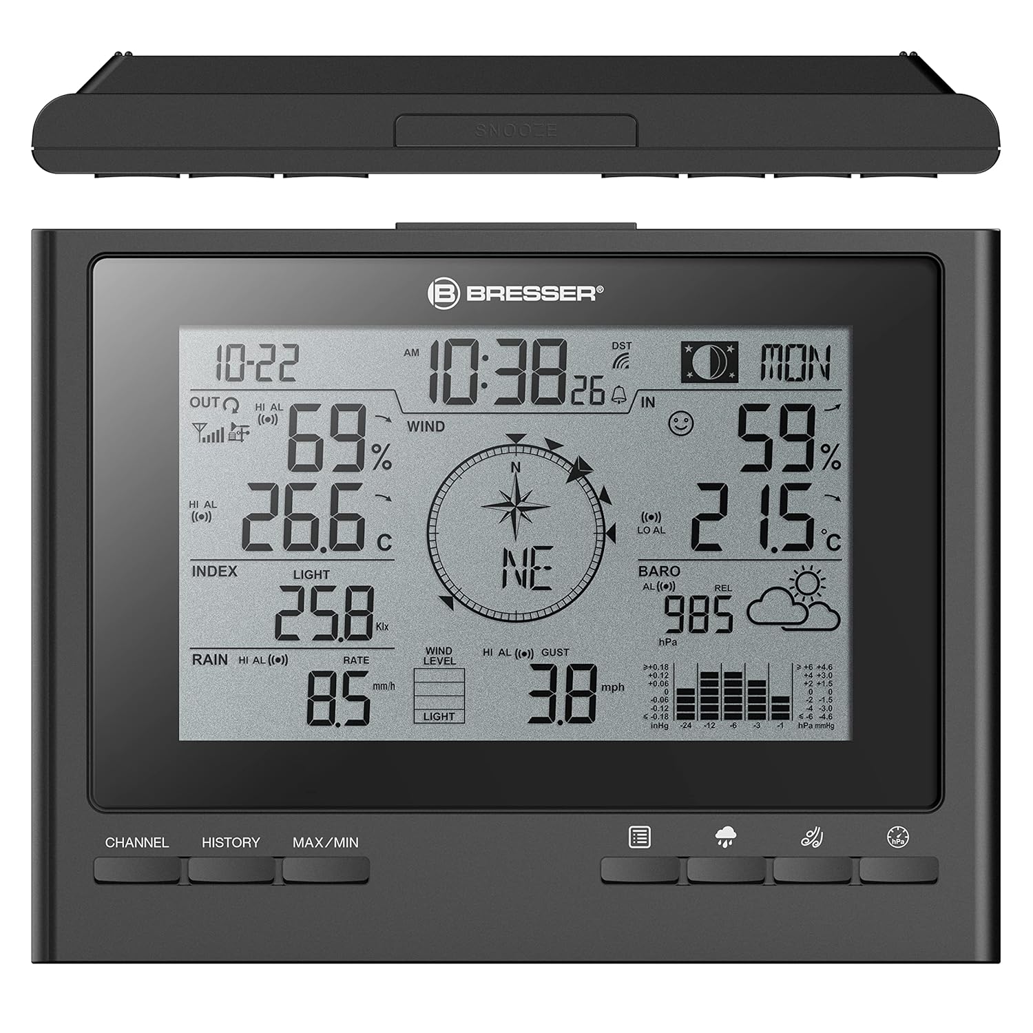BRESSER ClimateScout Weather Station Black