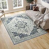 Vista 43 de Dripex Alfombra Lavable de Tribus - 2x5 Alfombra Antideslizante sin Desprendimiento para Pasillos, Resistente a Manchas, Alfombra de Cocina