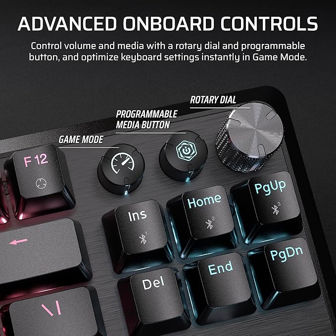 Teclado Gamer Corsair K70 CORE TKL Inalámbrico RGB Negro miniatura 8