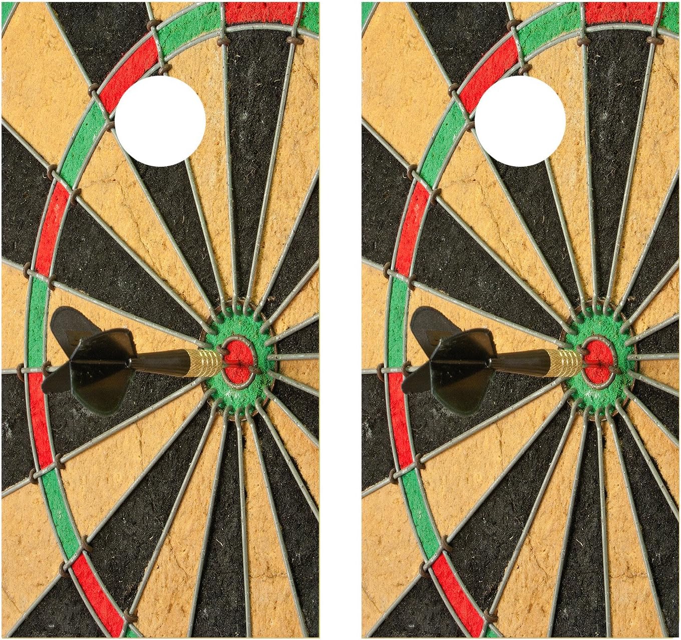 Dartboard CORNHOLE LAMINATED DECAL WRAP SET Decals Board Boards Vinyl