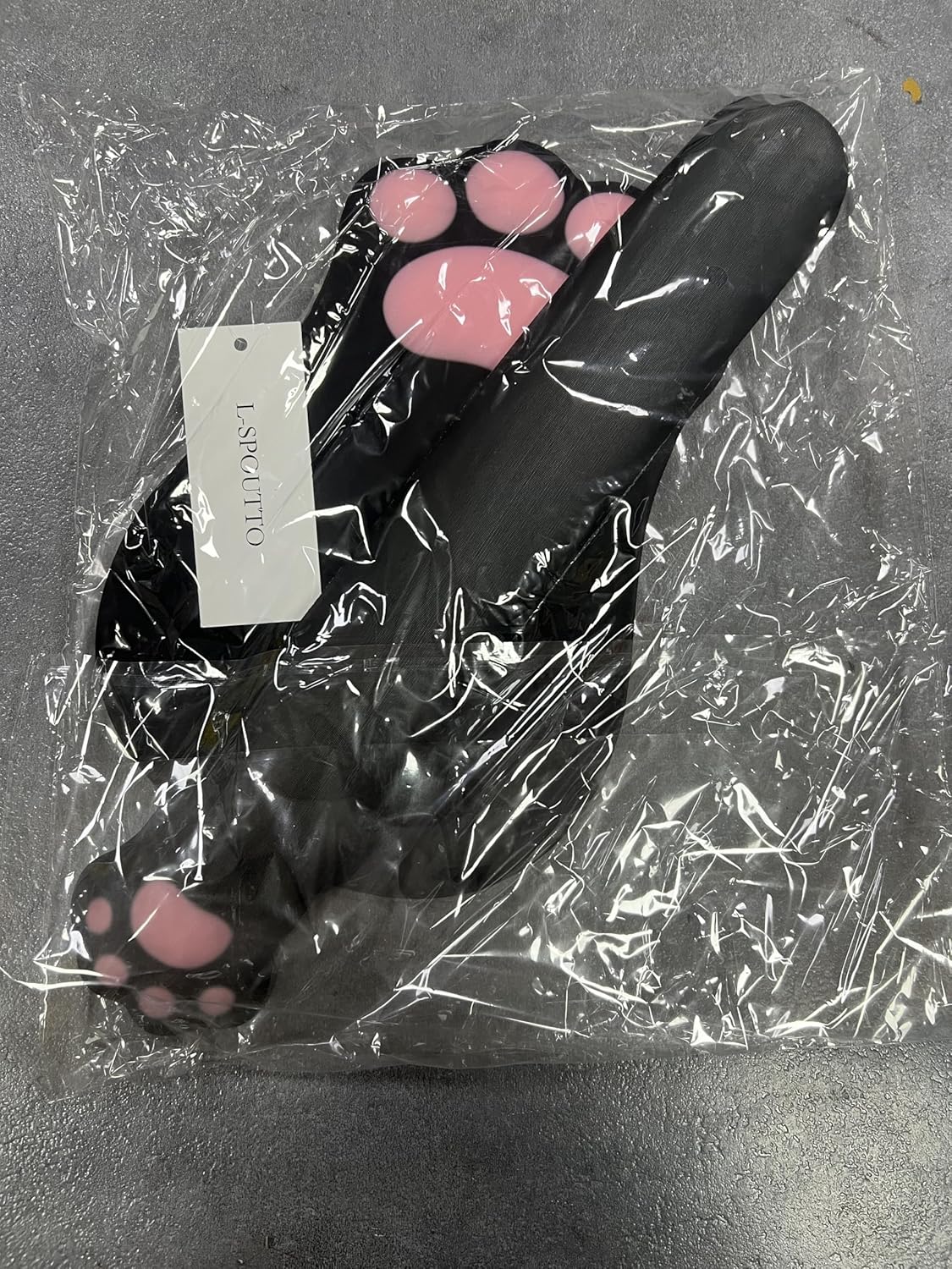 L-SPOUTTO Ergonomic Mouse Pad with Wrist Rest and Keyboard Wrist Rest,Cute Comfortable Computer Mouse Pad Wrist Support, Pain Relief Mousepad with Non-Slip PU Base for Desk Laptop Gaming Office,Black