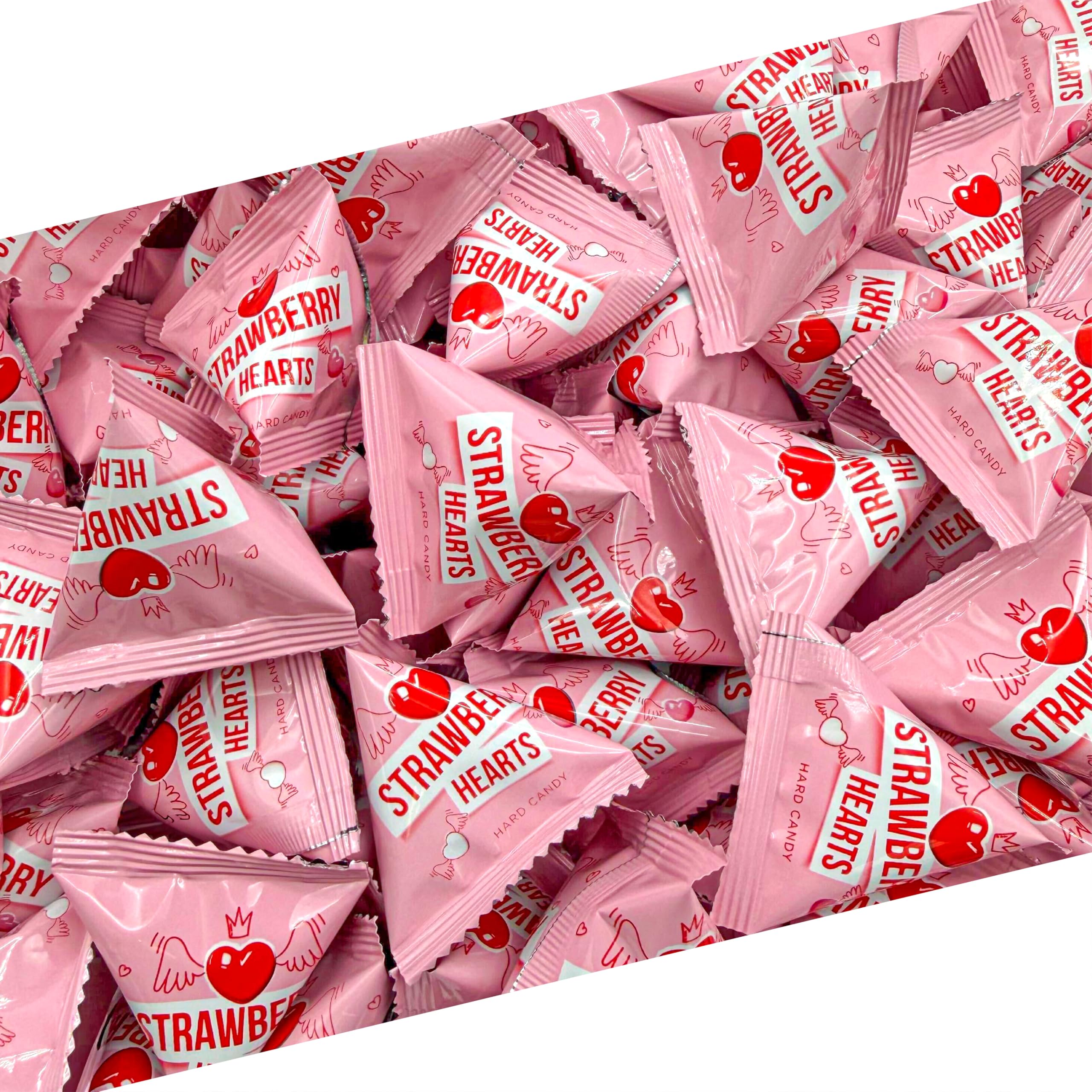 Amazon.com : Strawberry Hearts | 24 Mini Packs | Hard Candy