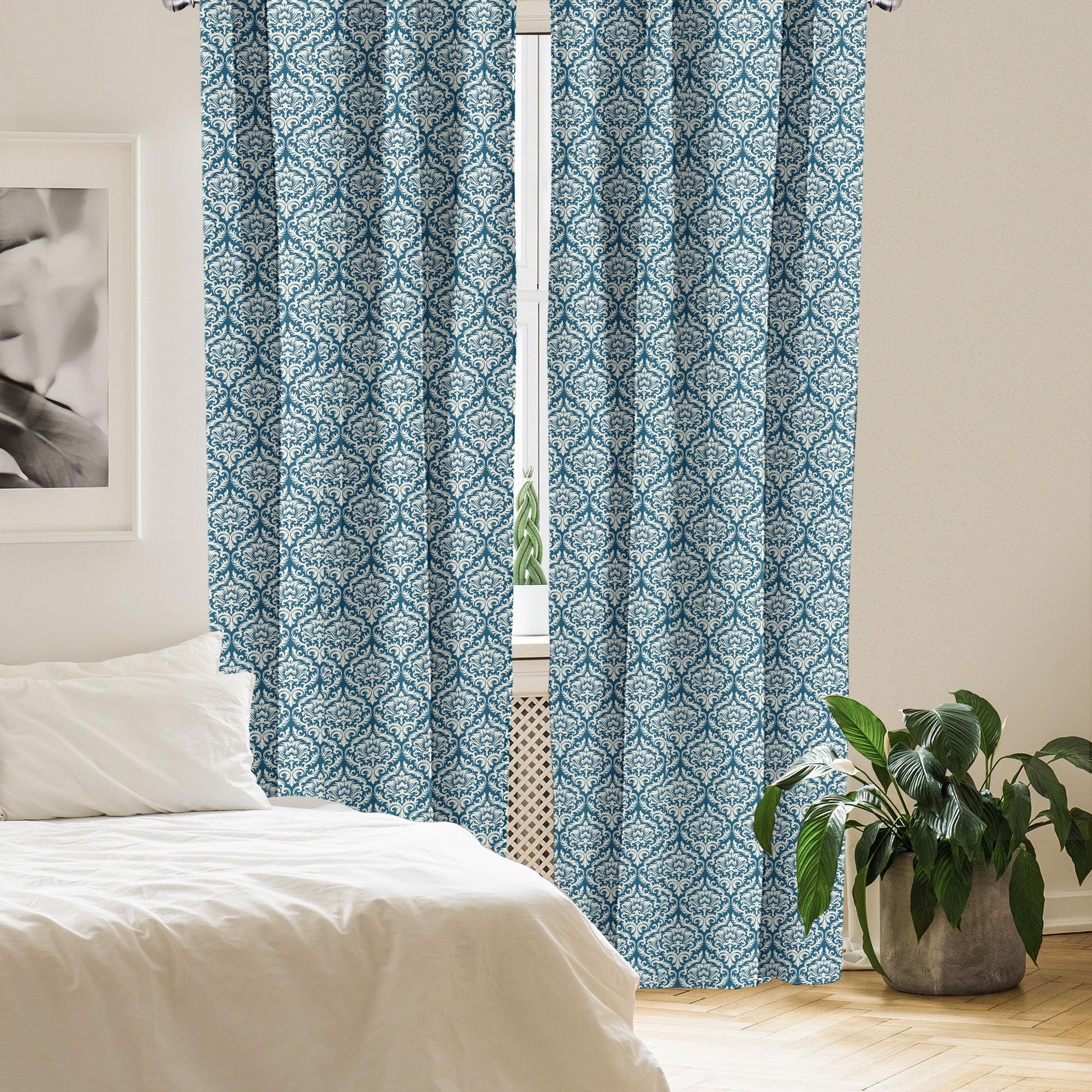 ABAKUHAUS Vtoriano Tenda a Pannello Set di 4, Foglie | FindTheDeal