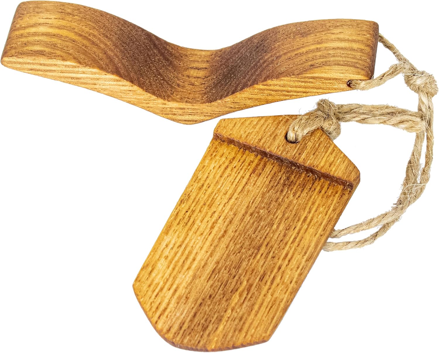 Handmade Wooden Book Page Holder – Wooden Thumb Bookmark – Novel Reading Accessories, Book Gadgets, Presents for Readers, Book Lovers Gifts, Bookworm (Ash + Stain)