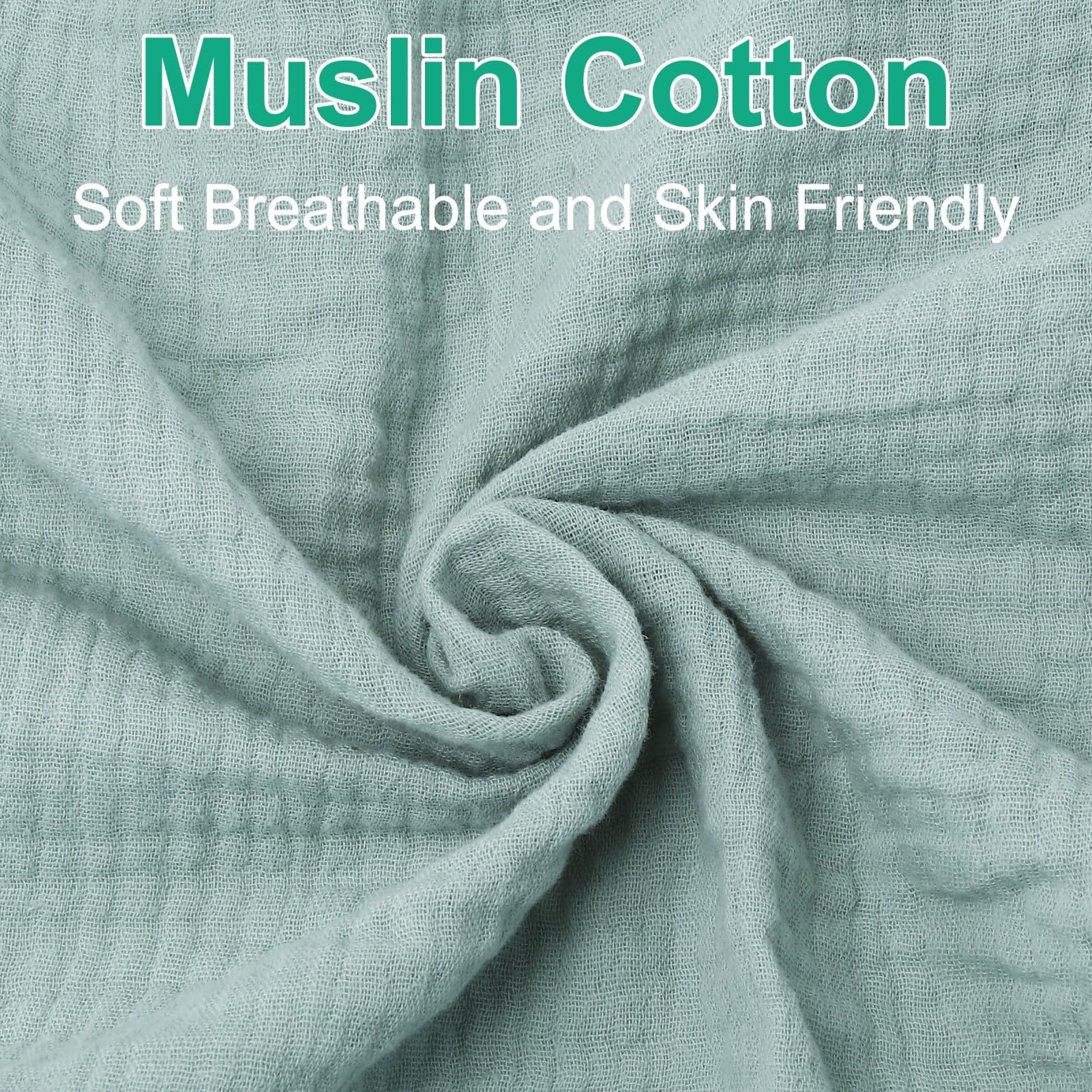Paquete de 2 sábanas de muselina para cuna de 28 x 52 pulgadas para niñas y niños, sábana bajera ajustable de muselina de algodón suave y acogedora, ropa de cama bohemia de algodón