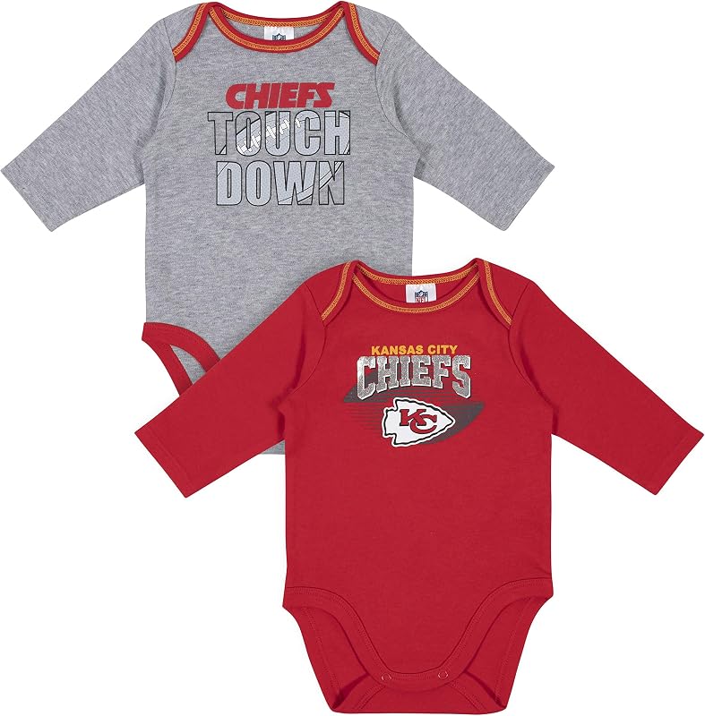 Gerber NFL Baby 2-Pack Long Sleeve Onesie Bodysuit