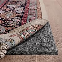 SAFAVIEH Extra Thick Non-Slip Rug Pad with Rubber Backing - 12' Runner, Cushioned Grip for Hard Floors & High-Traffic Areas