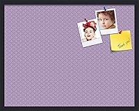 Vista 269 de PinPix Tablero de anuncios de corcho de 20 x 14 pulgadas. Este tablero decorativo enmarcado viene con diseño de círculos B W y un marco negro