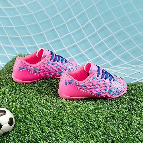 Miniatura 3 de DREAM PAIRS Zapatos de fútbol para césped artificial para niños y niñas con cordones para niños pequeñosgrandes