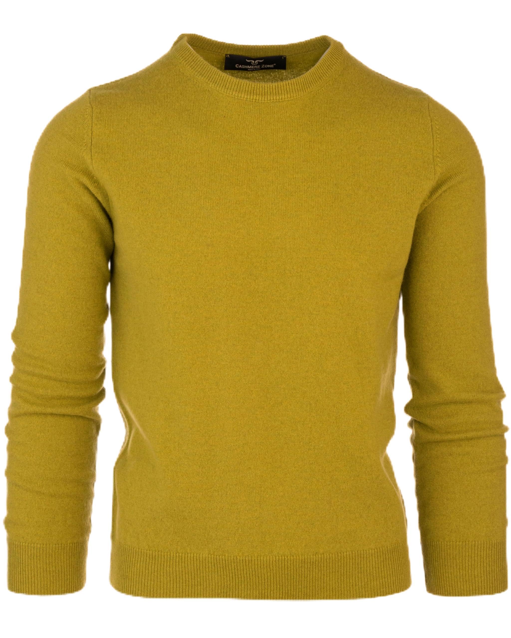 Sweater de Cuello Redondo para Hombre, 100% Cachemira, pulóver de Lana de Cachemira, Mangas largas, cálido,